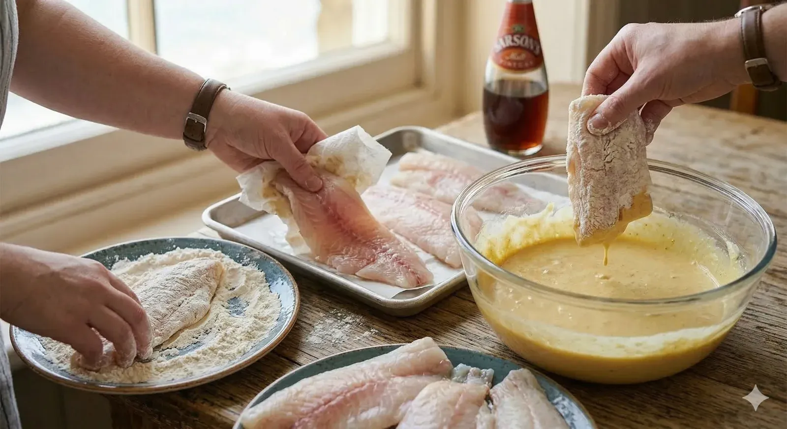 Step 4: Prepare and Batter the Fish
