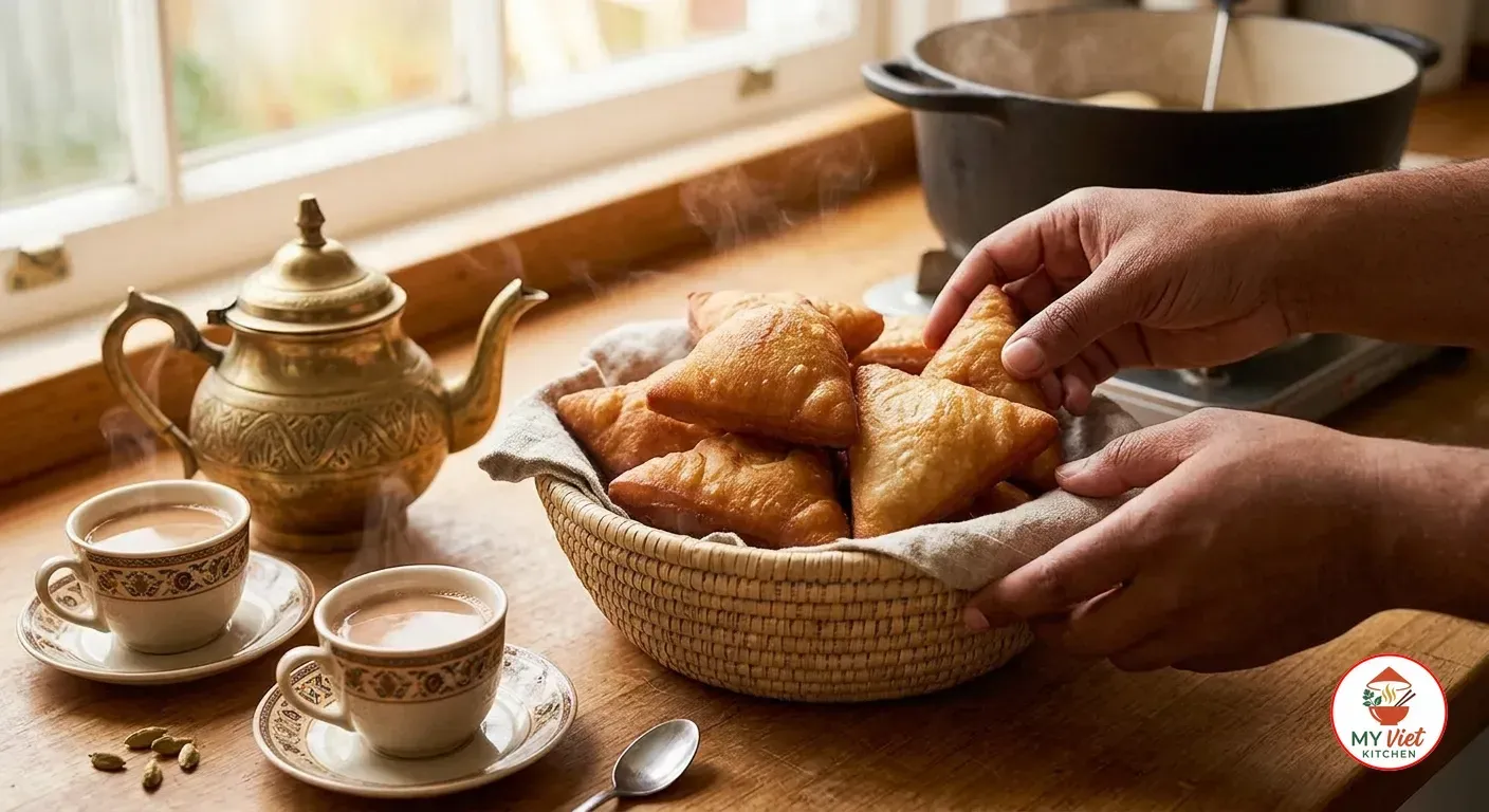 Step 4- Serve Warm with Tea