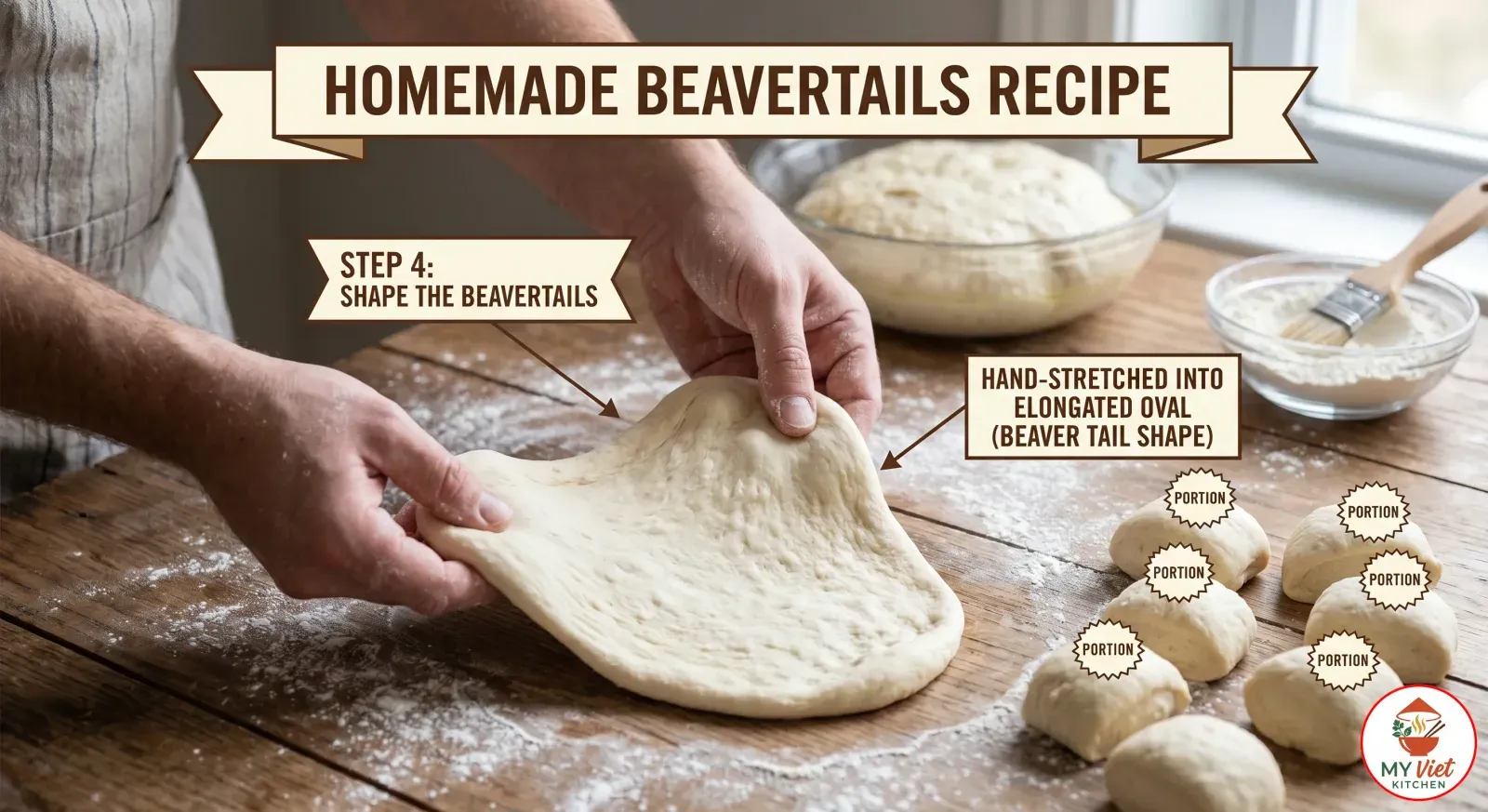 Step 4- Shape the BeaverTails