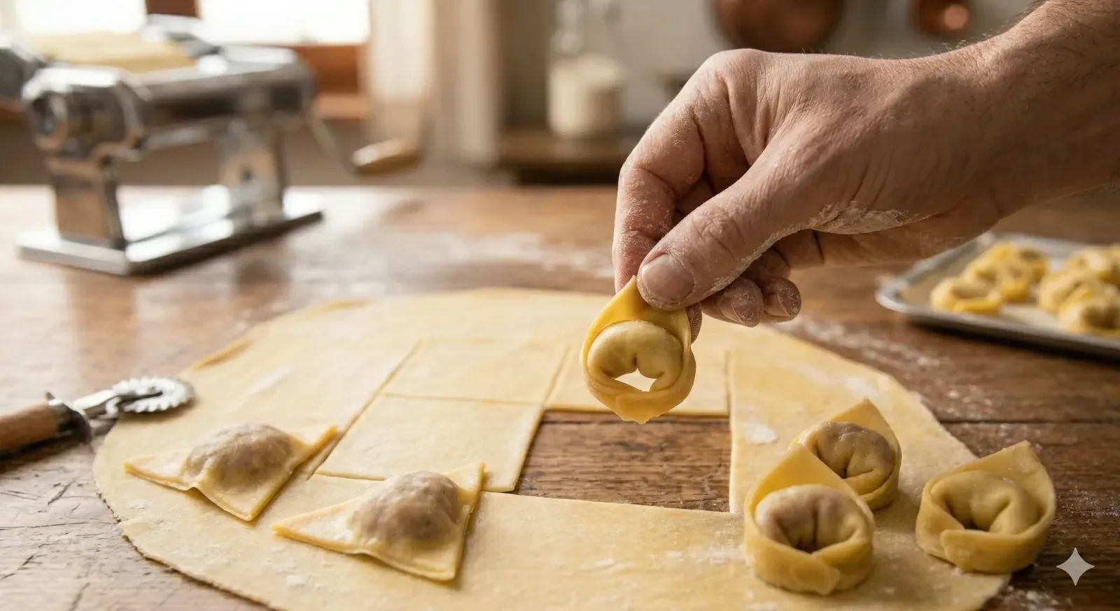 Step 4- Shape the Tortellini