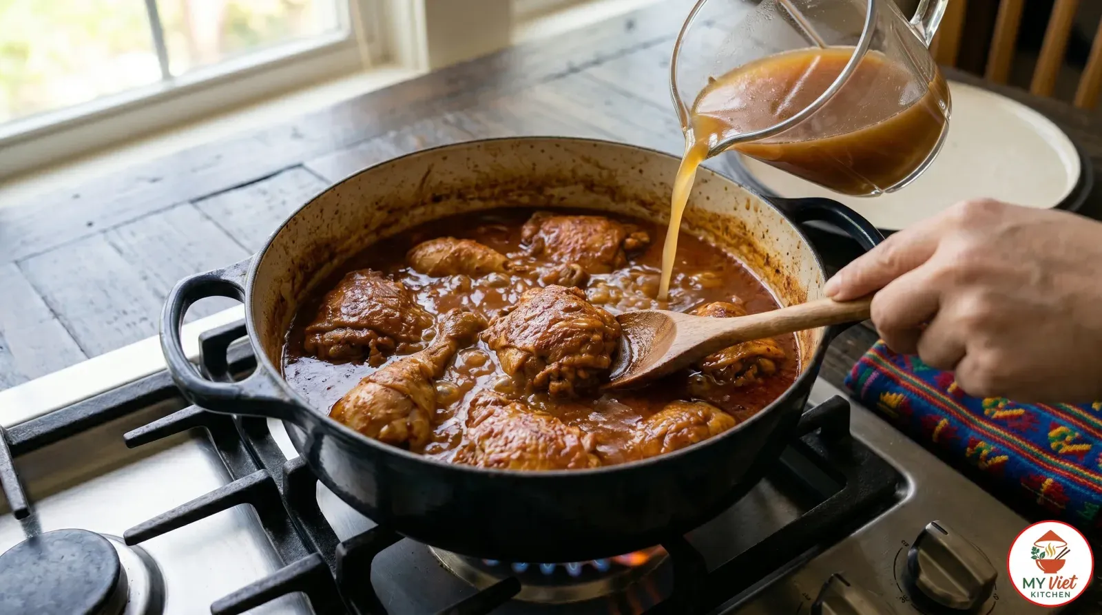 Step 4- Simmer the Chicken in the Sauce