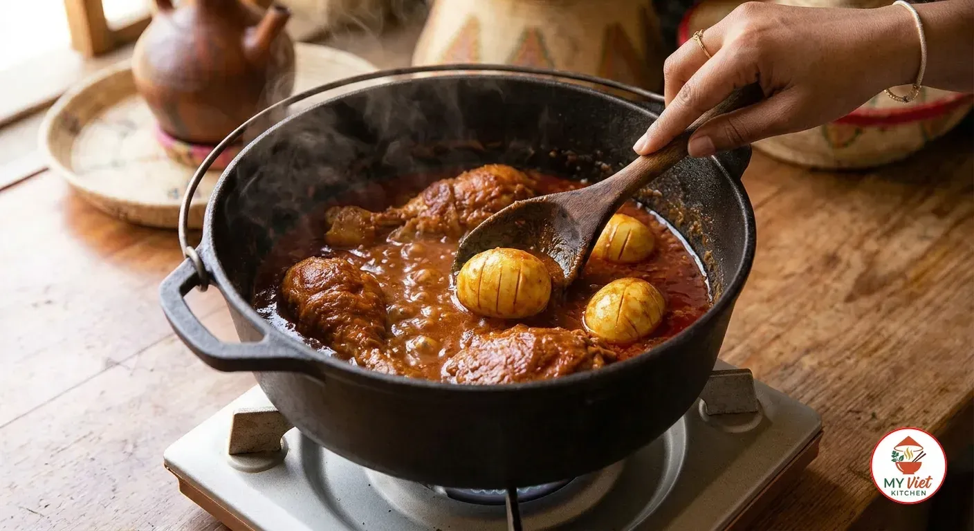 Step 4- Simmer the Chicken
