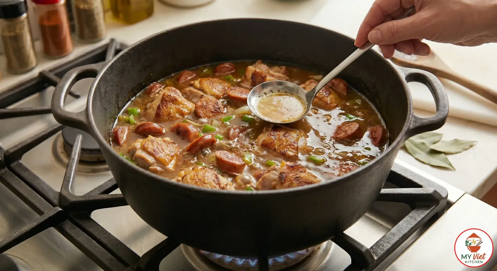 Step 4- Simmer the Gumbo