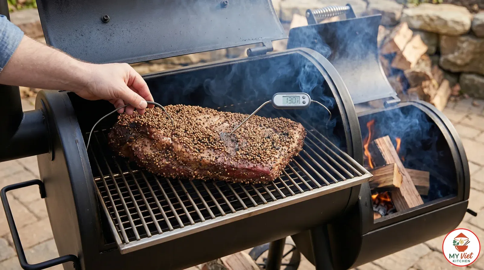 Step 4- Smoke the Brisket