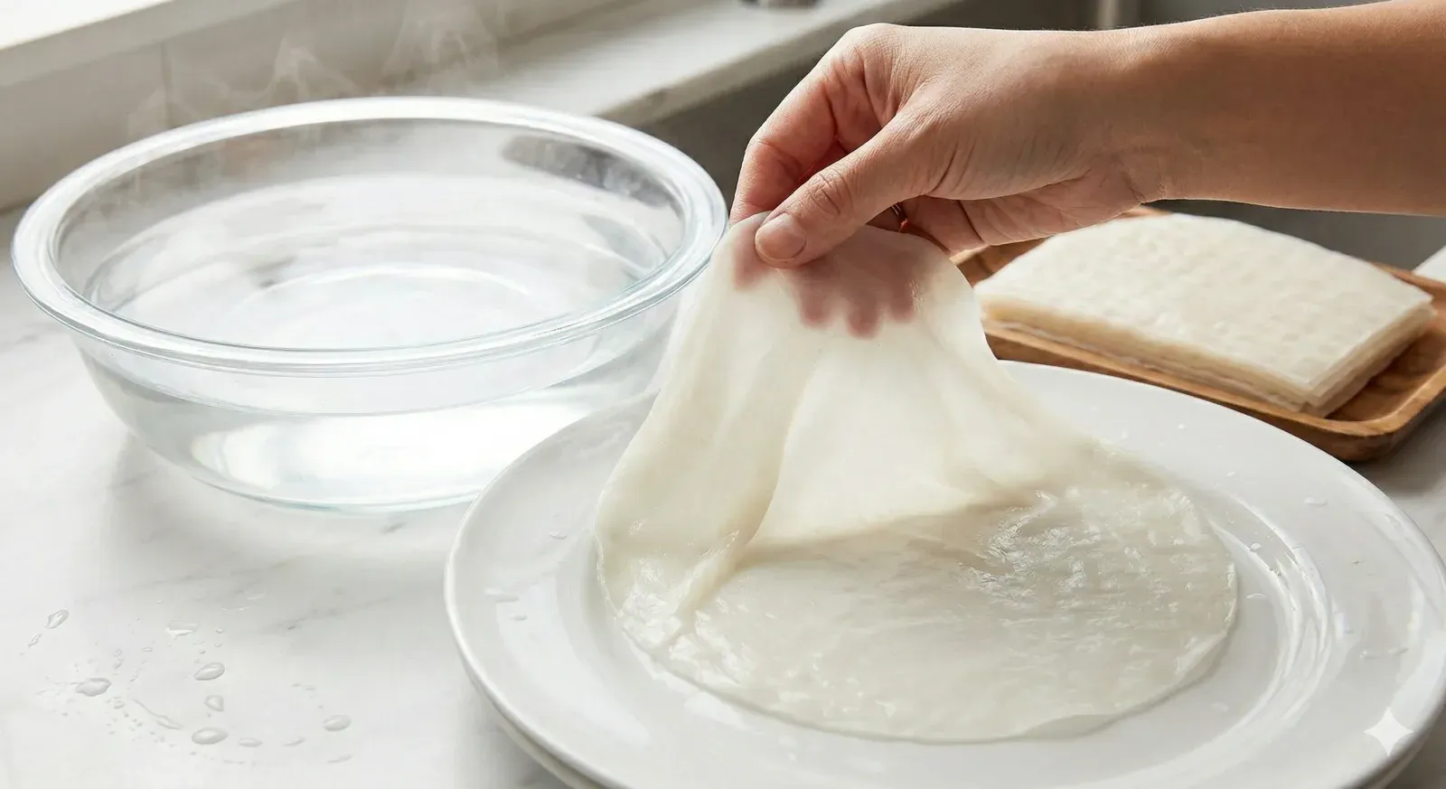 Step 4: Soften the Pho Sheets