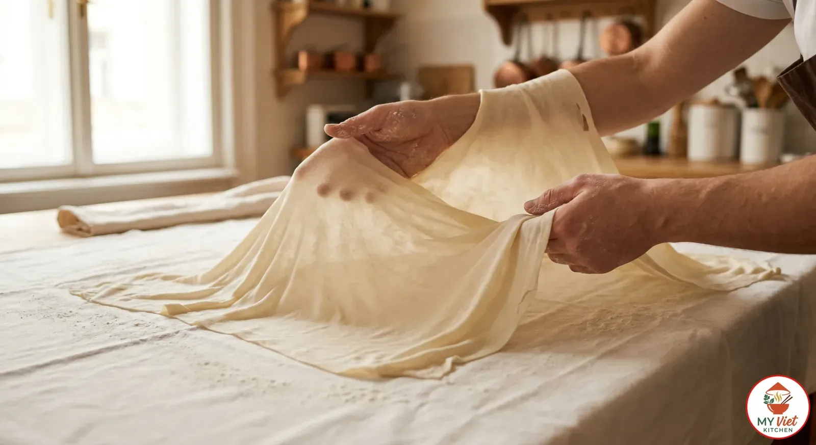 Step 4- Stretch the Dough