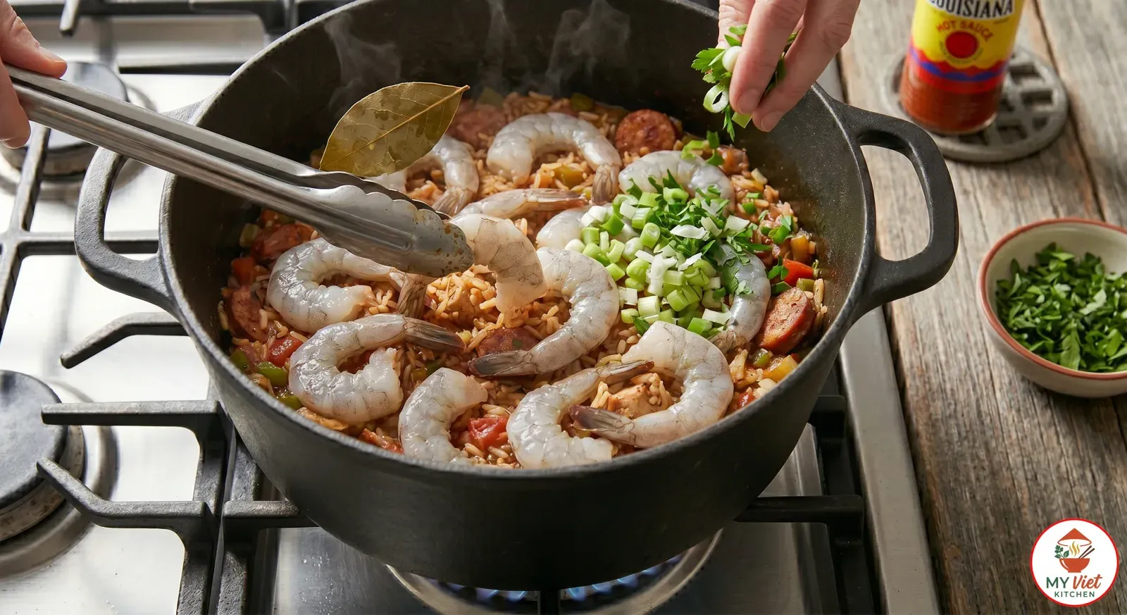 Step 5- Add Shrimp and Finish
