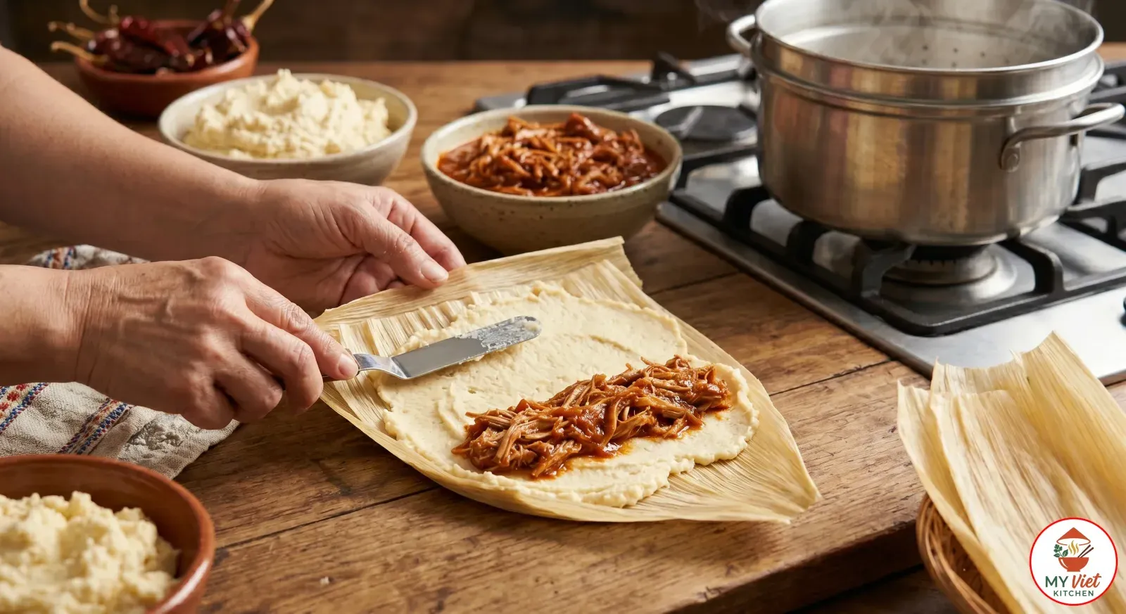 Step 5- Assemble the Tamales