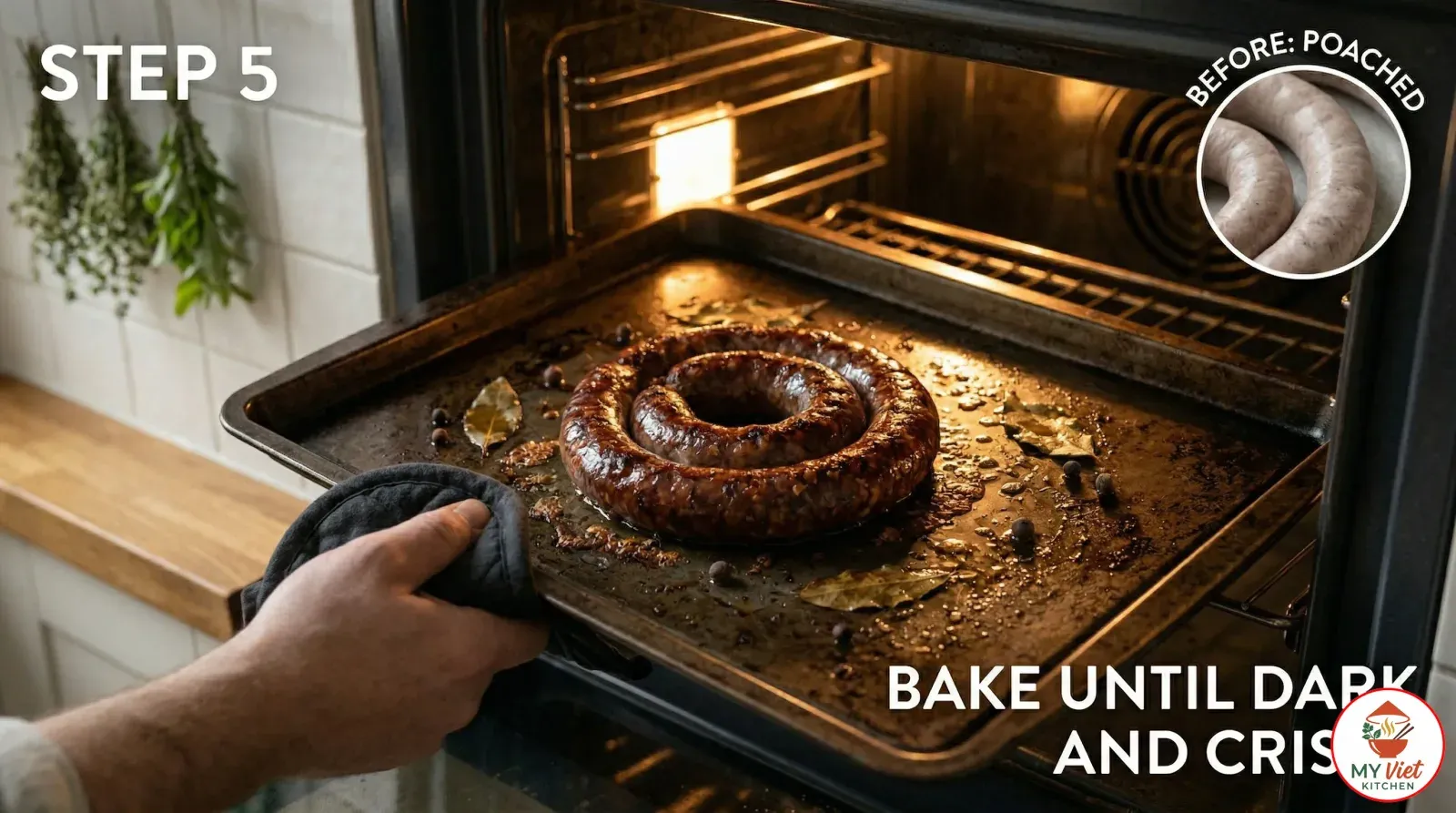 Step 5- Bake Until Dark and Crispy