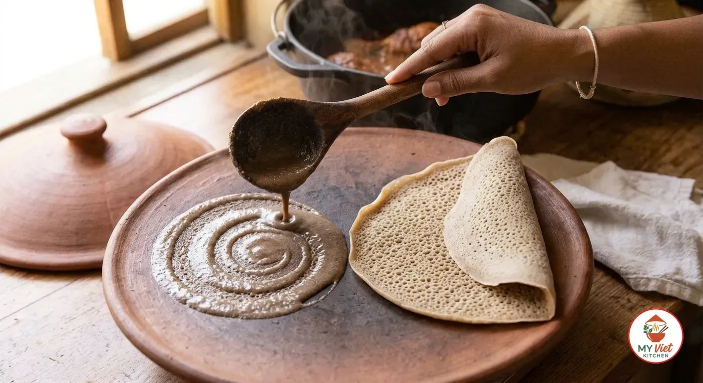 Step 5- Cook the Injera