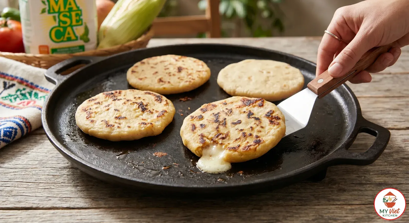 Step 5- Cook the Pupusas