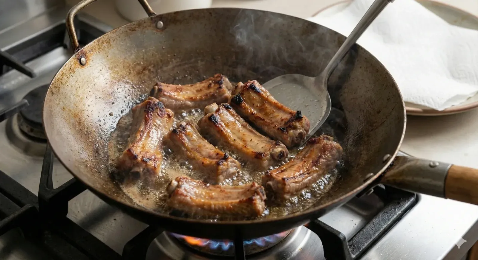 Step 5: Fry the Ribs