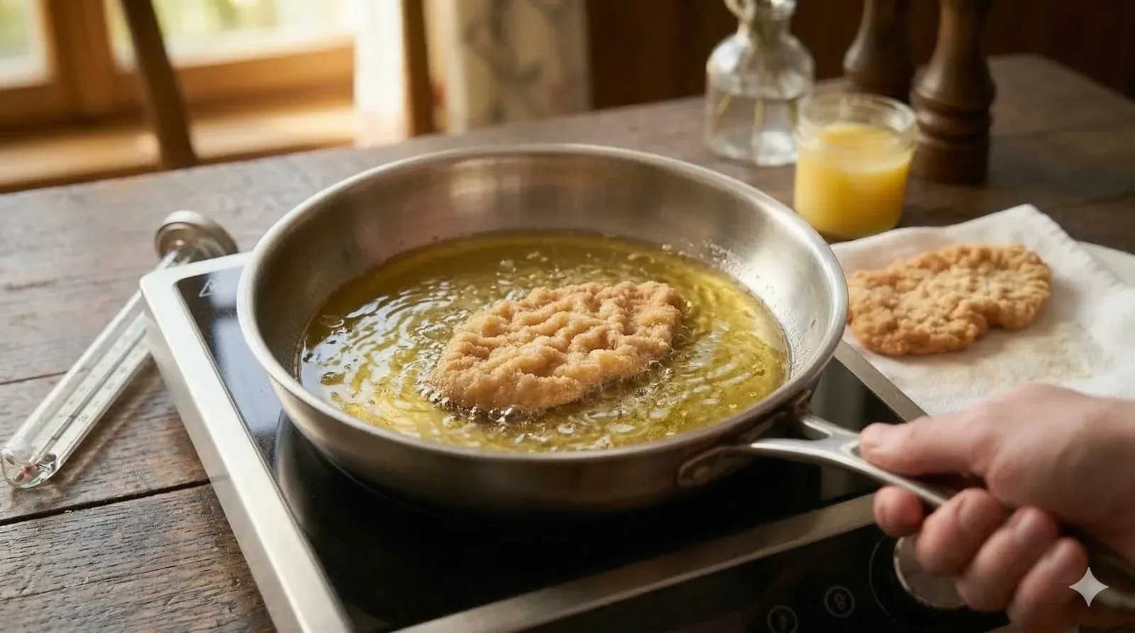 Step 5: Fry the Schnitzel to Golden Perfection