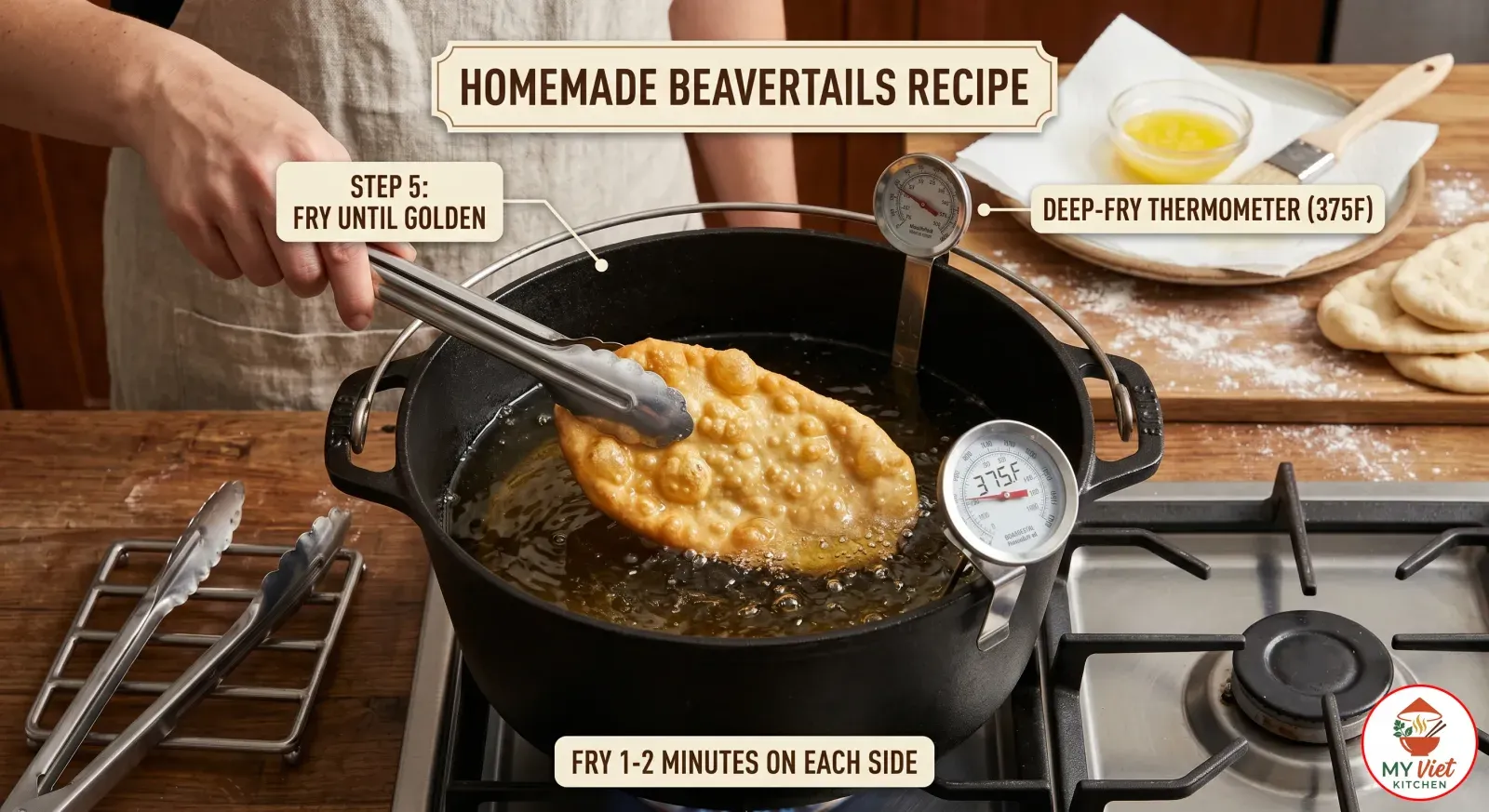 Step 5- Fry Until Golden