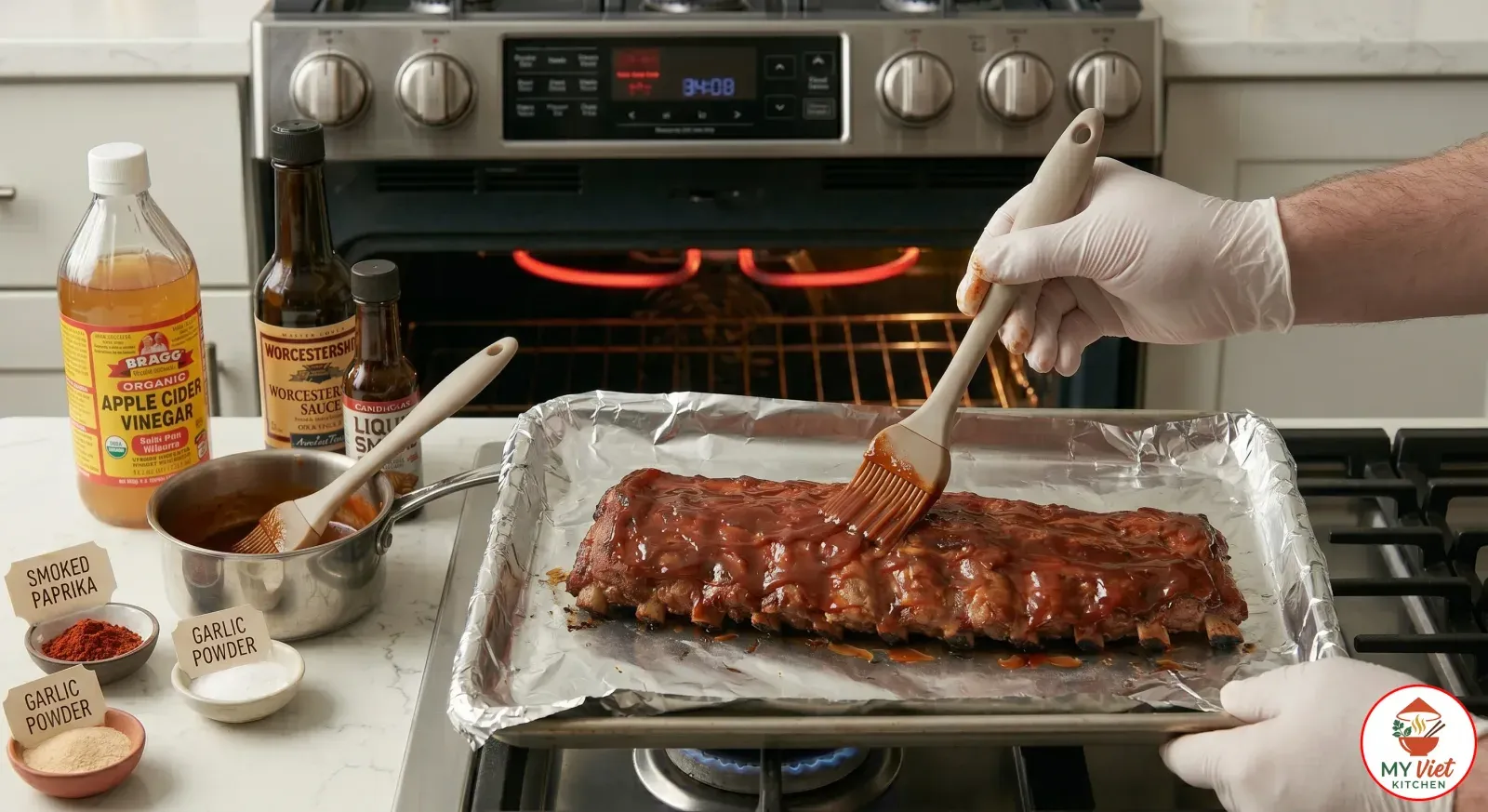 Step 5- Glaze and Broil