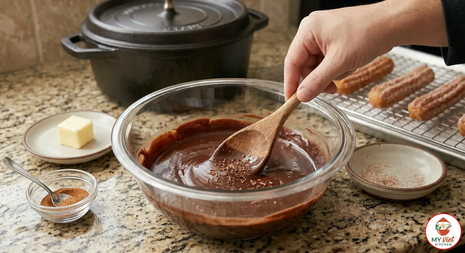 Step 5- Make the Chocolate Dipping Sauce