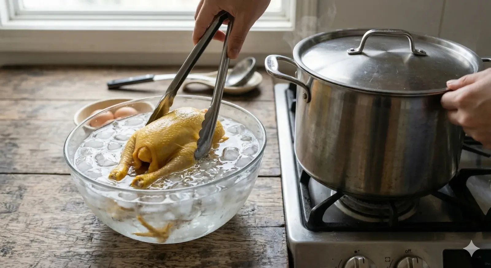 Step 5: Poach the Whole Chicken