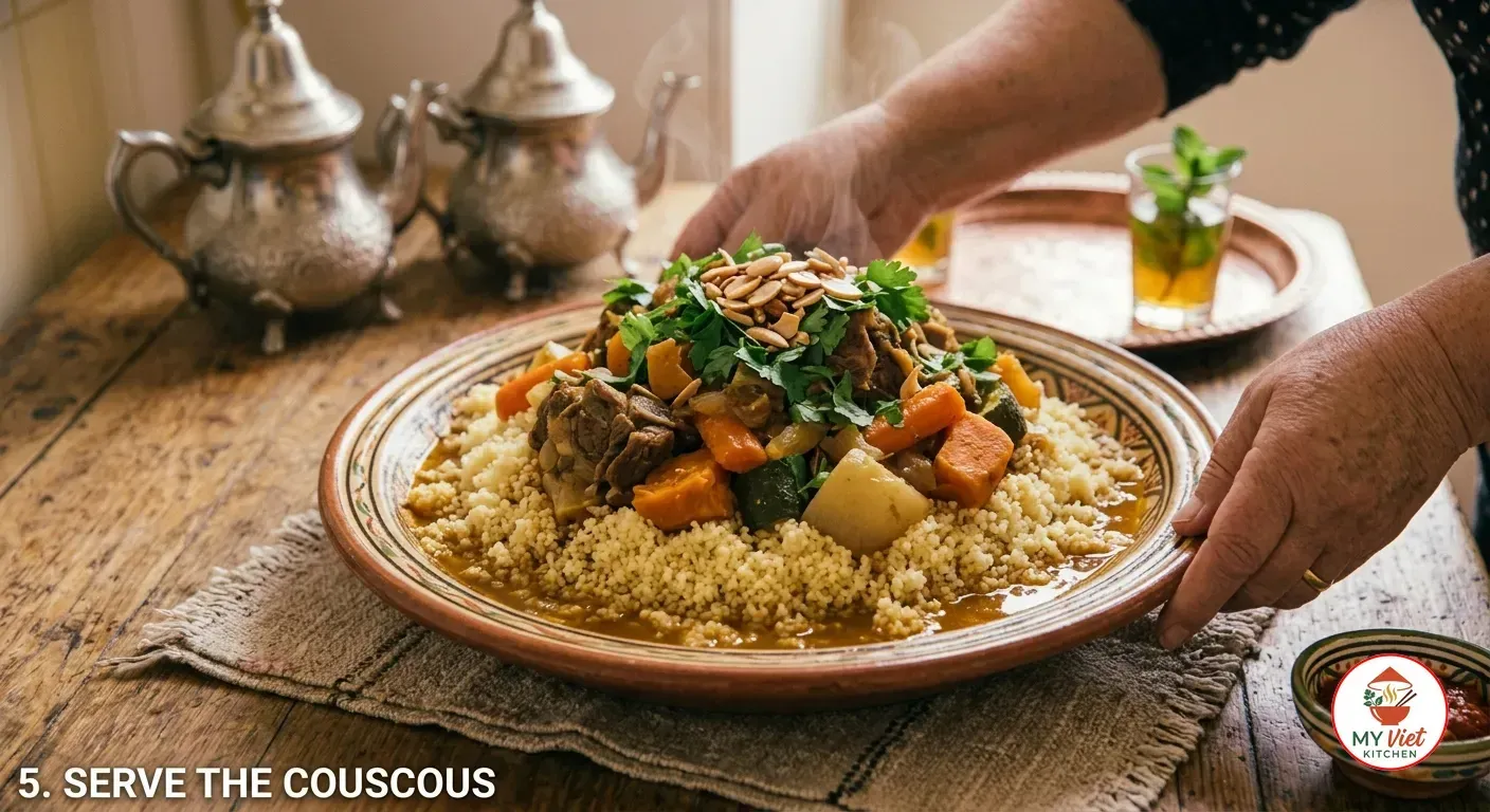 Step 5- Serve the Couscous