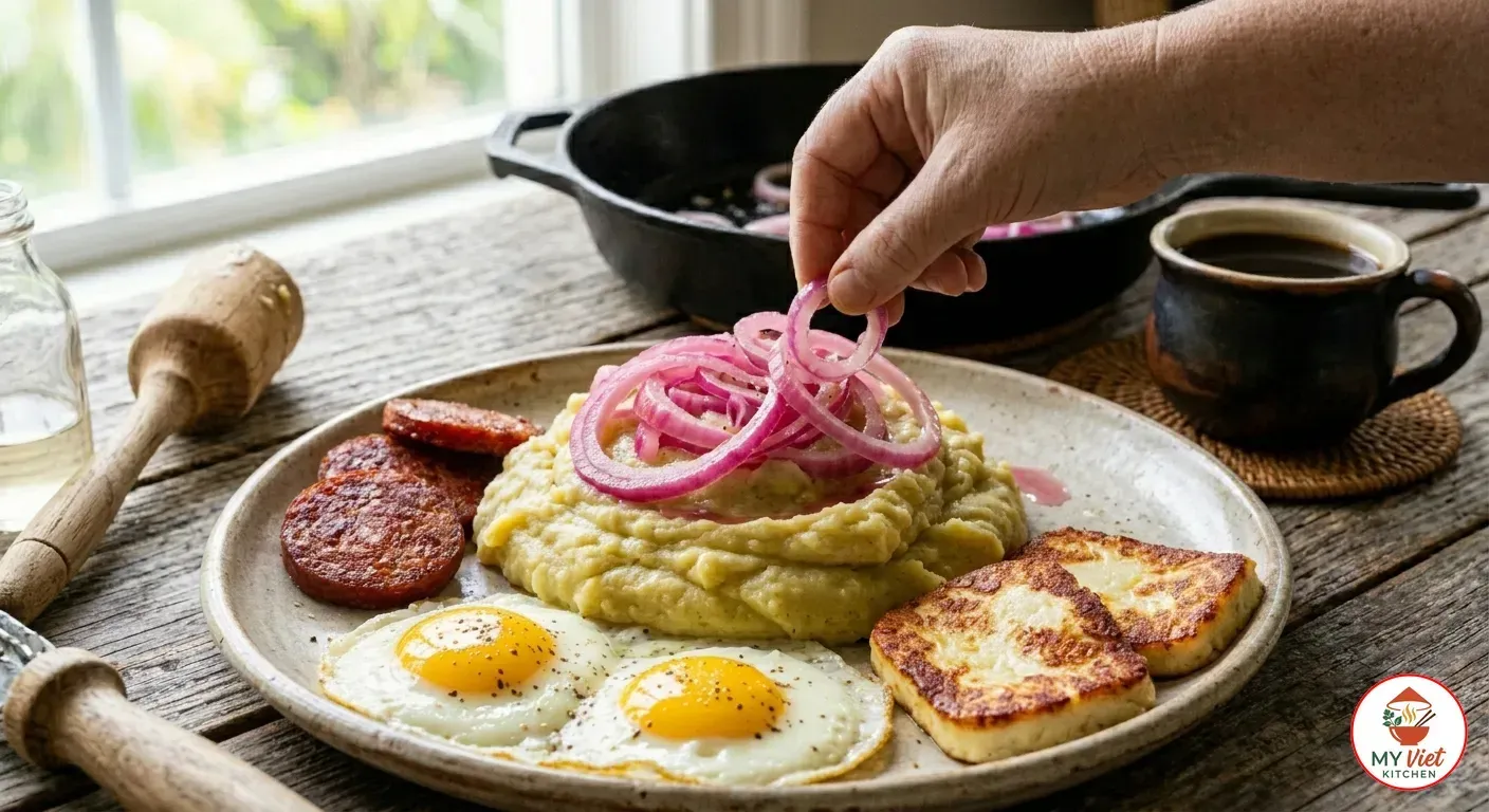 Step 5- Serve the Mangu