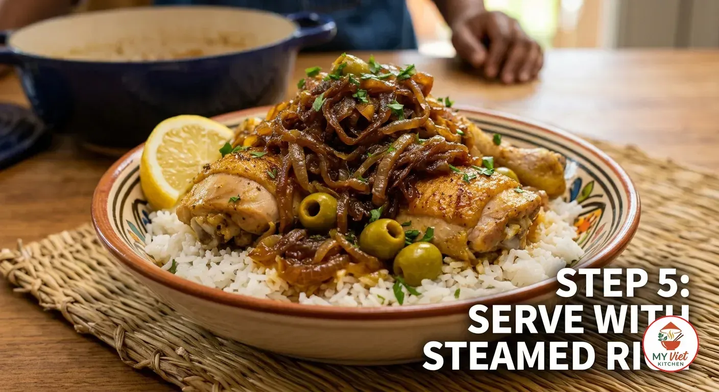 Step 5- Serve with Steamed Rice