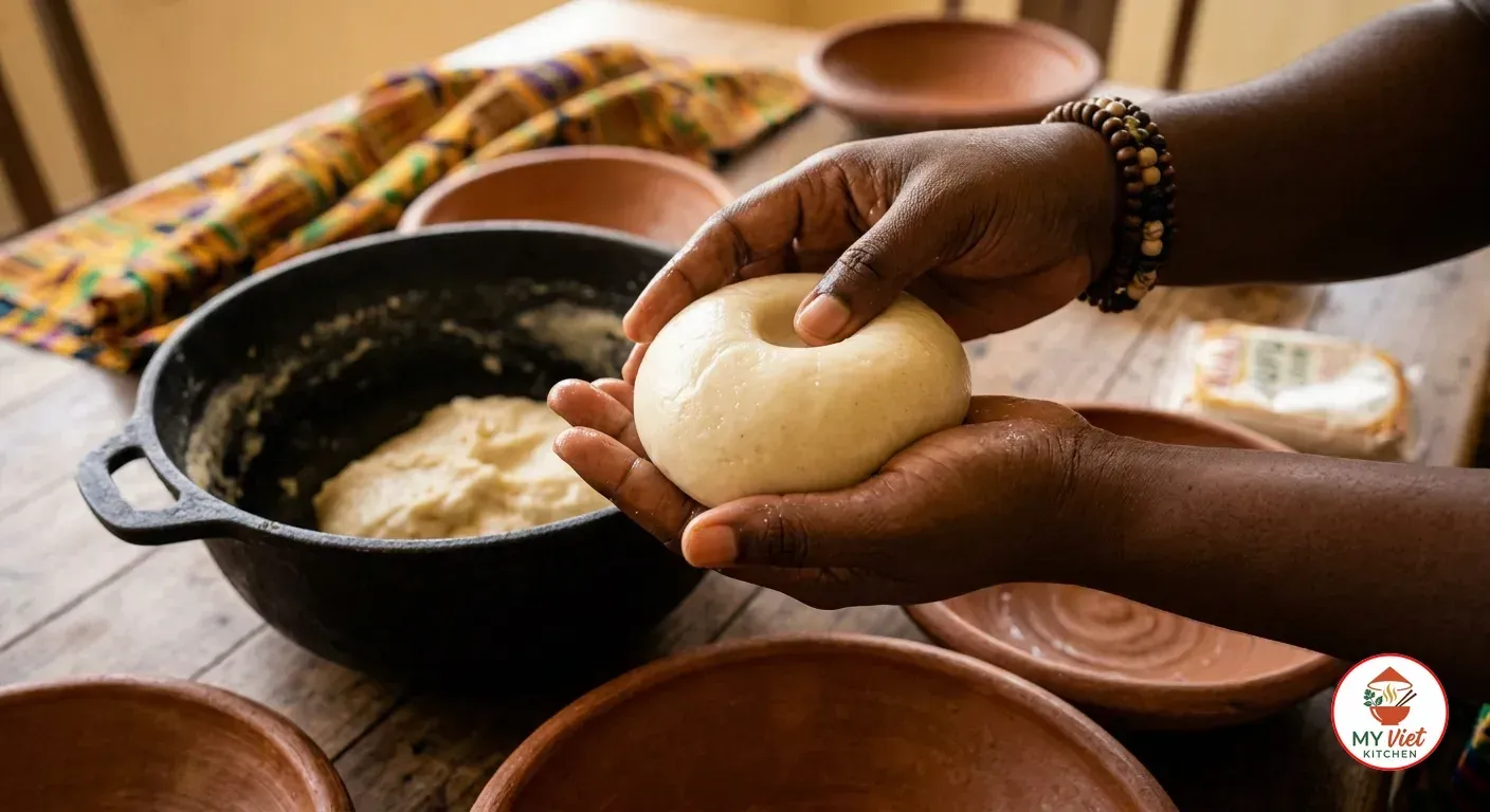Step 5- Shape the Fufu Balls