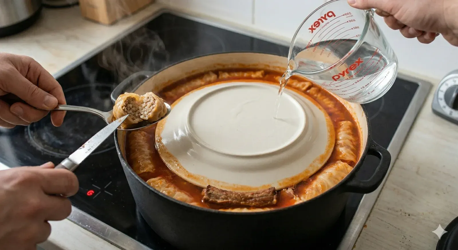 Step 5: Slow Cook the Sarma