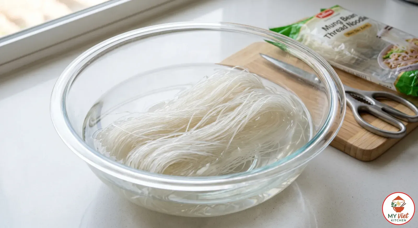 Step 5- Soak the Glass Noodles