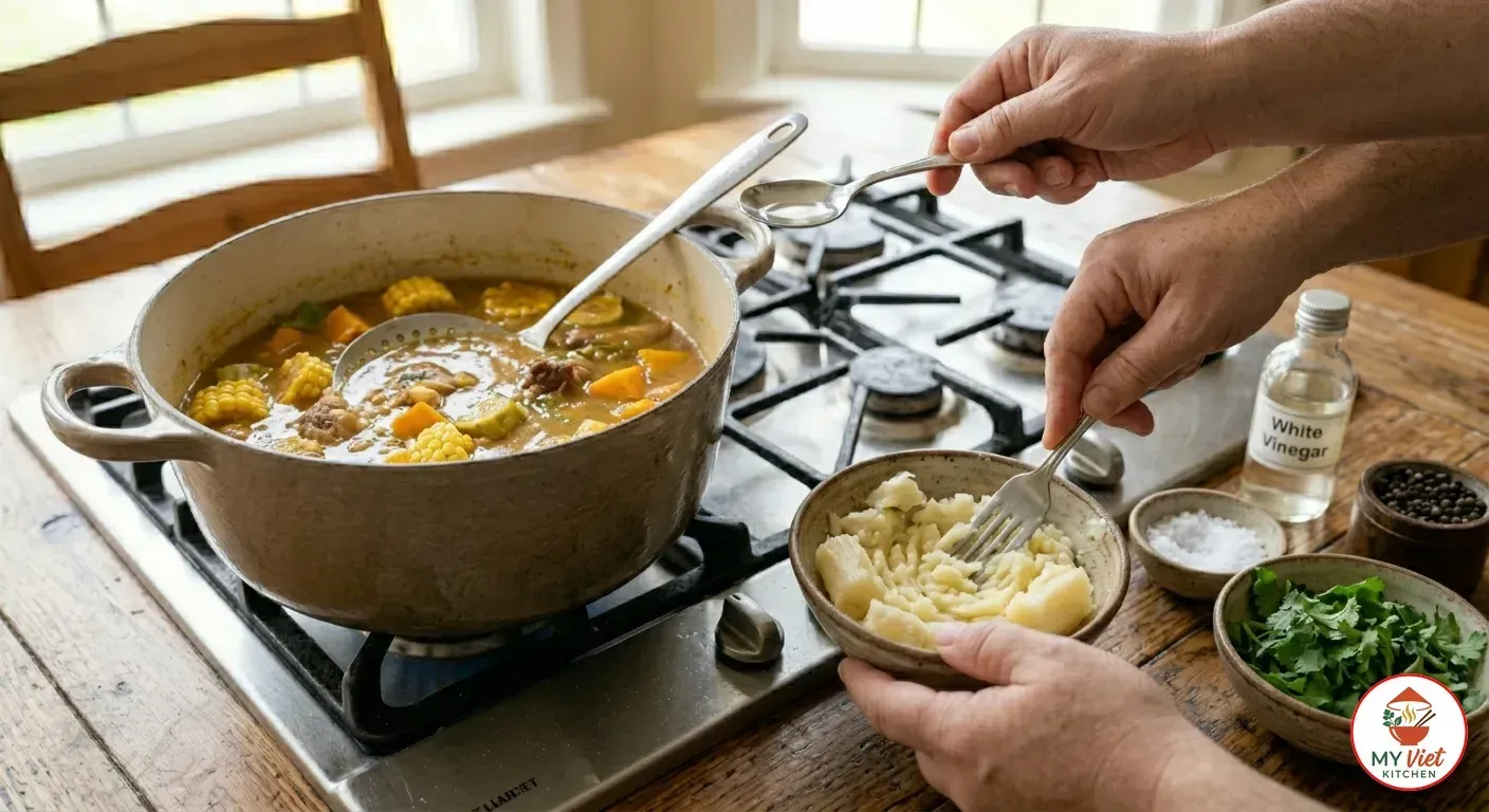 Step 5- Thicken and Season