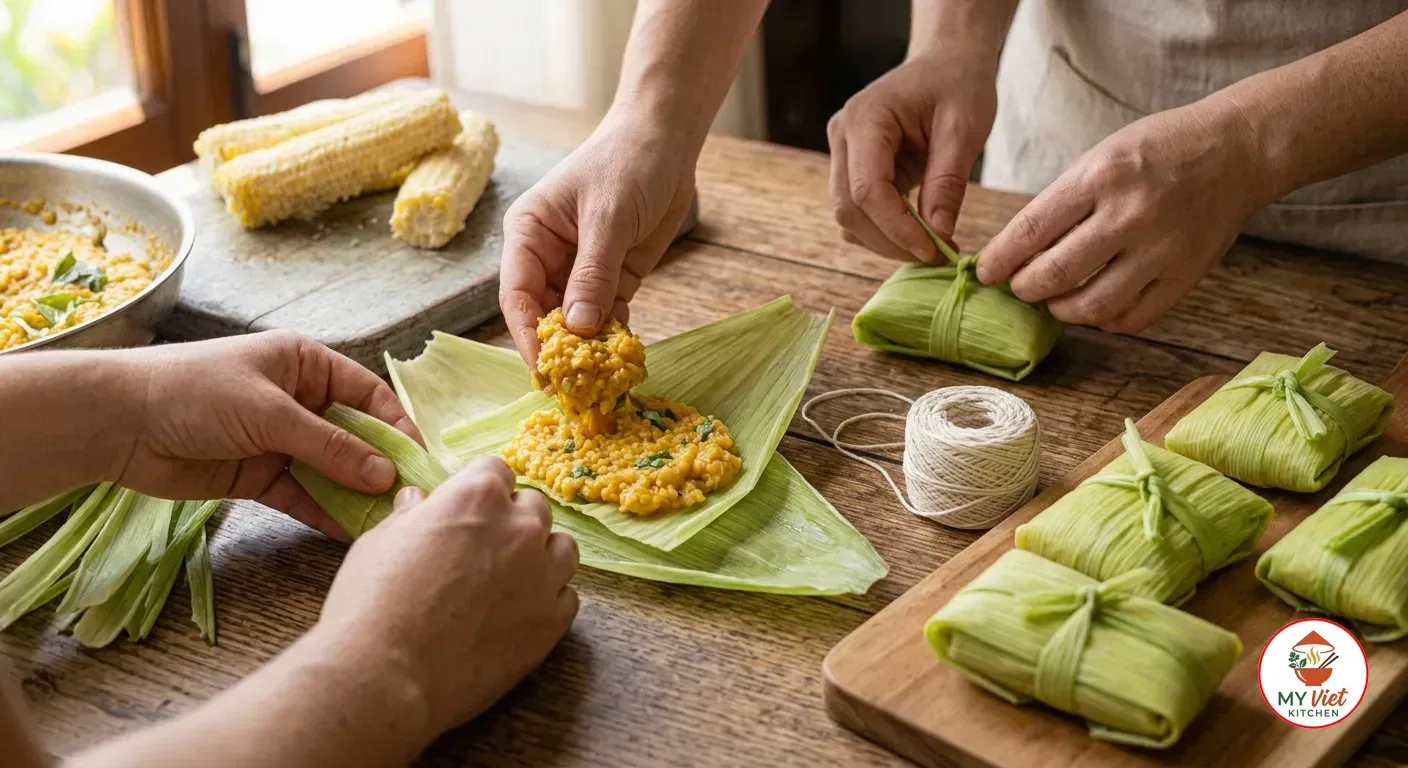 Step 5- Wrap the Humitas