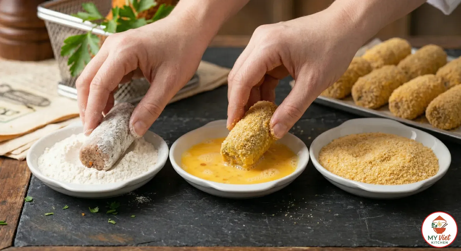 Step 6- Bread the Kroket