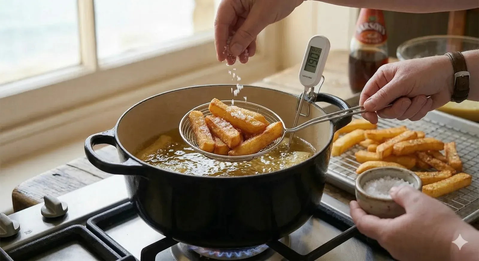 Step 6: Finish the Chips (Second Fry)