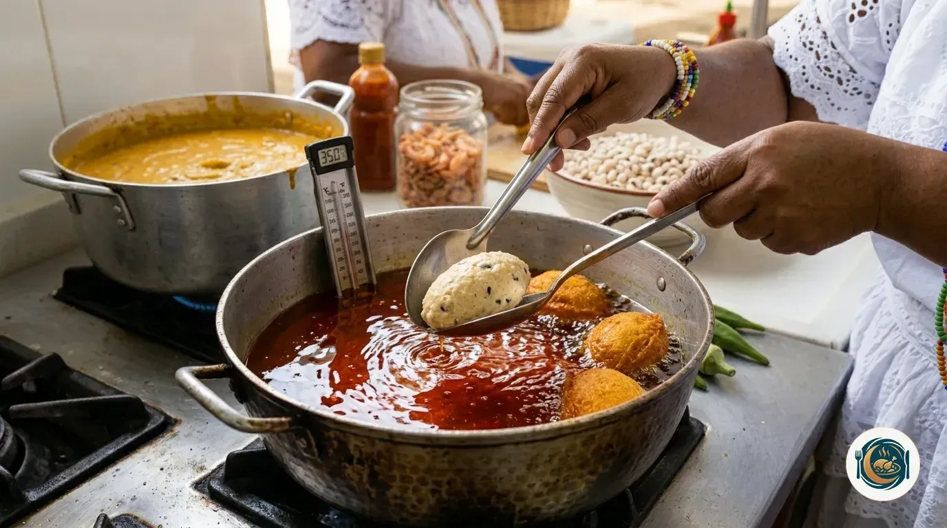 Step 6- Fry the Acaraje