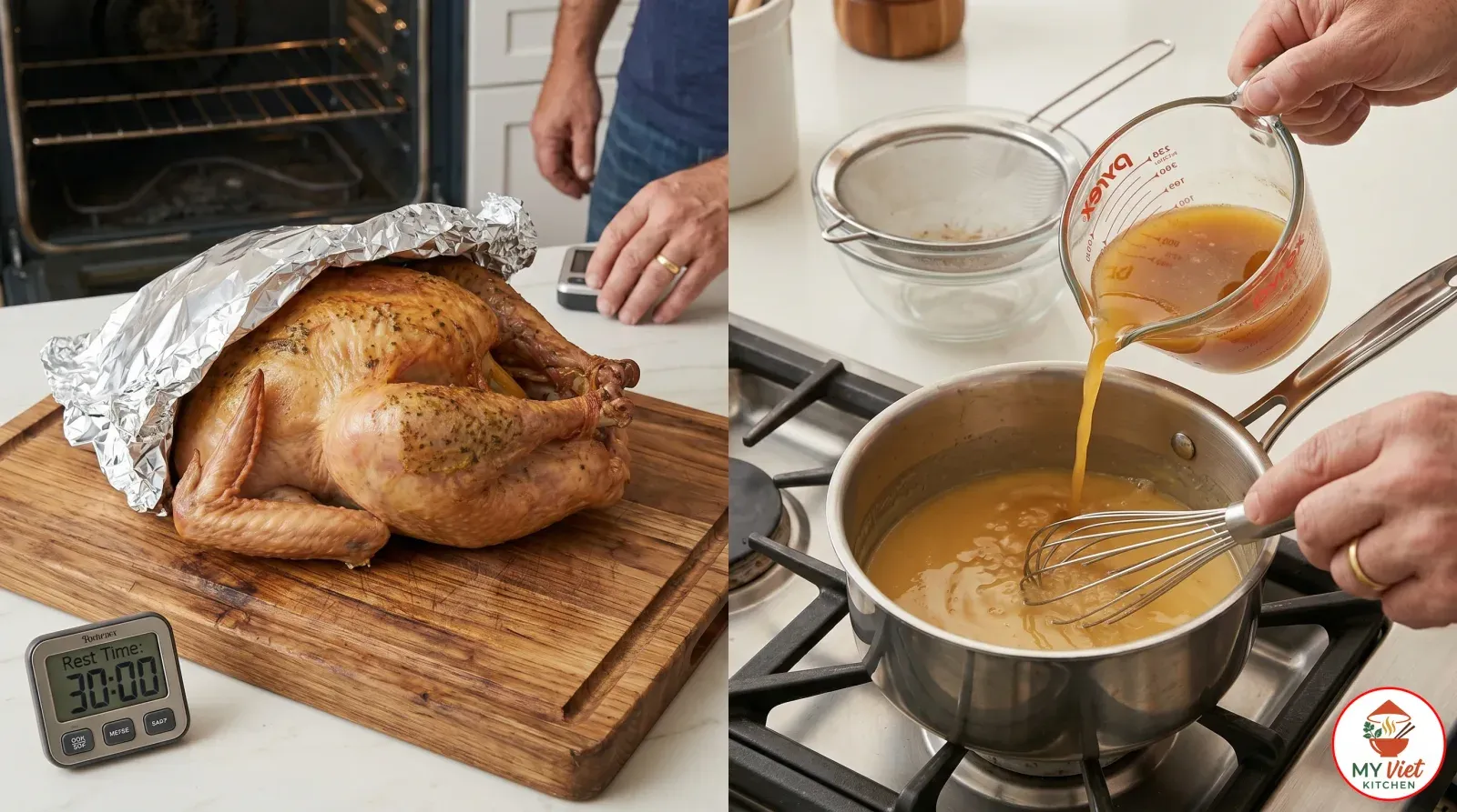 Step 6- Rest and Make Gravy