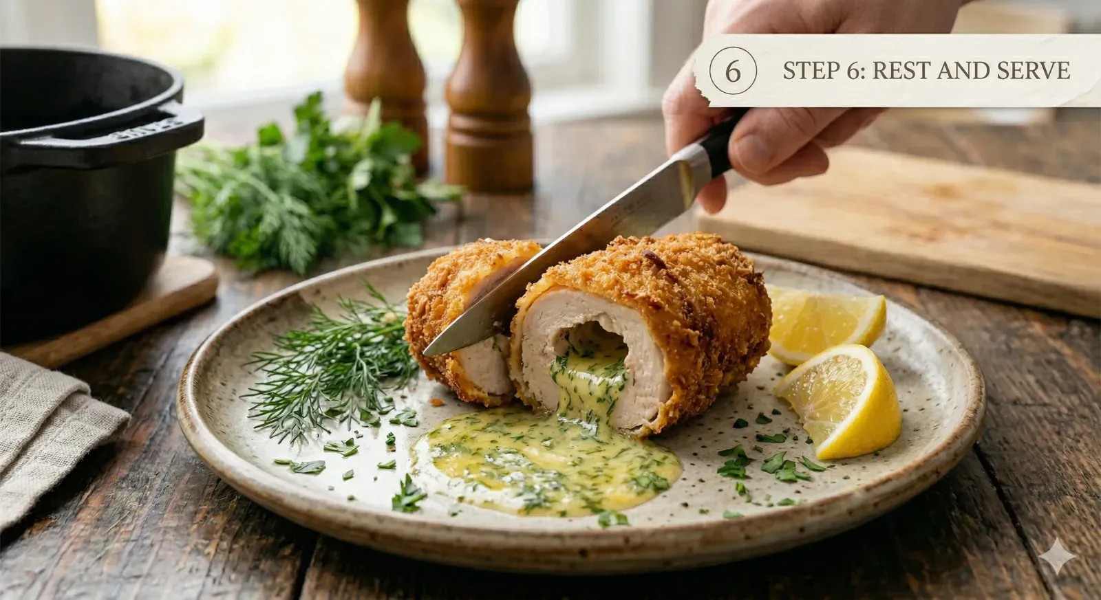 Step 6- Rest and Serve