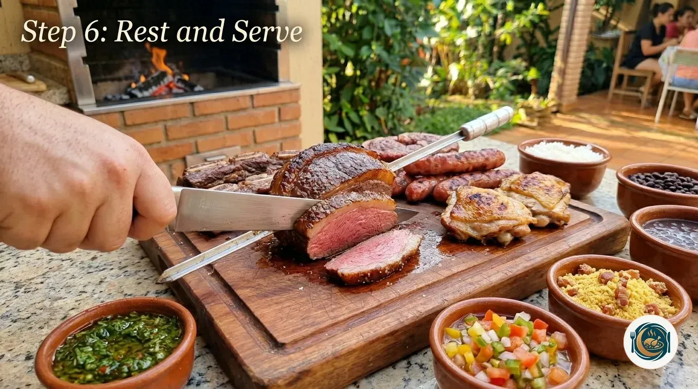 Step 6- Rest and Serve