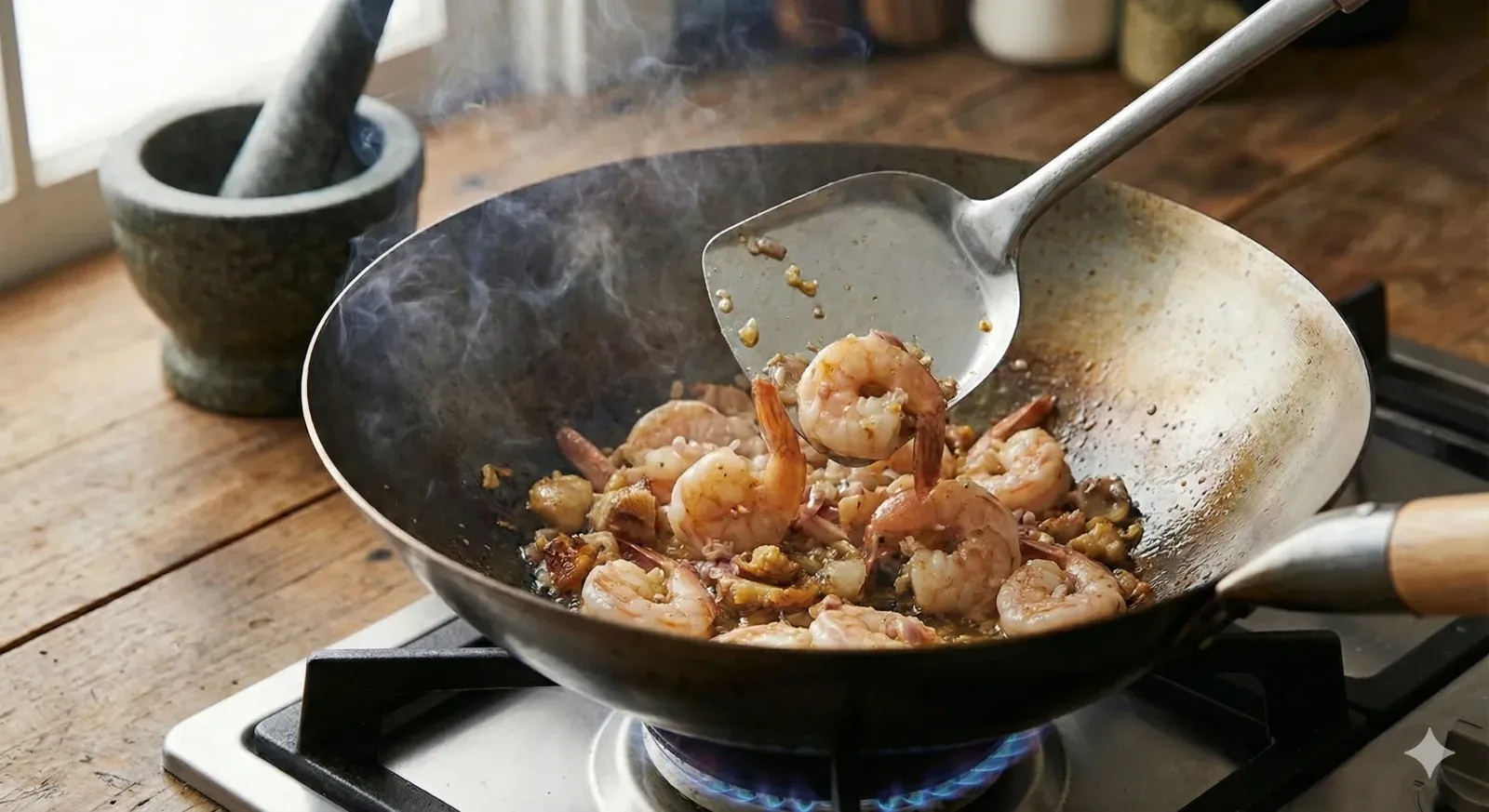 Step 6: Stir-Fry the Shrimp
