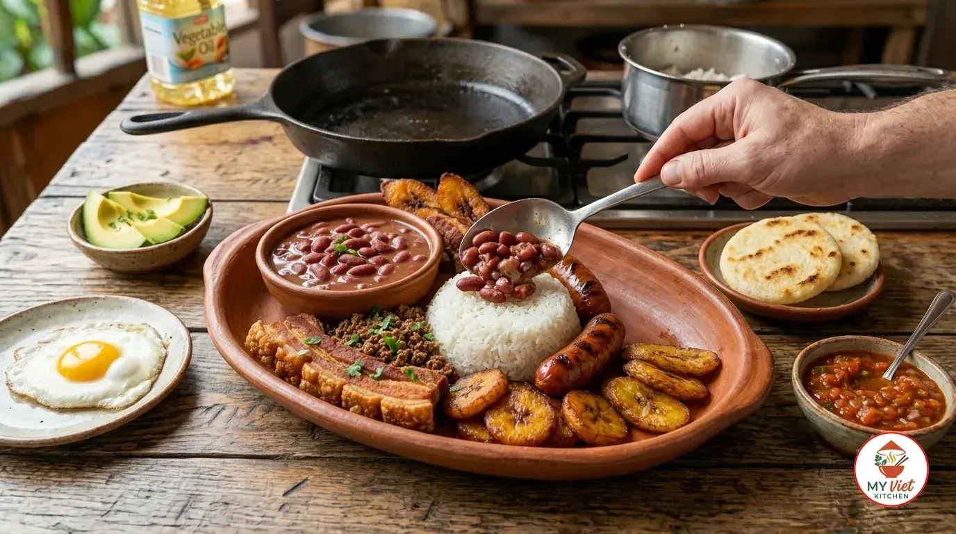Step 7- Assemble the Bandeja Paisa