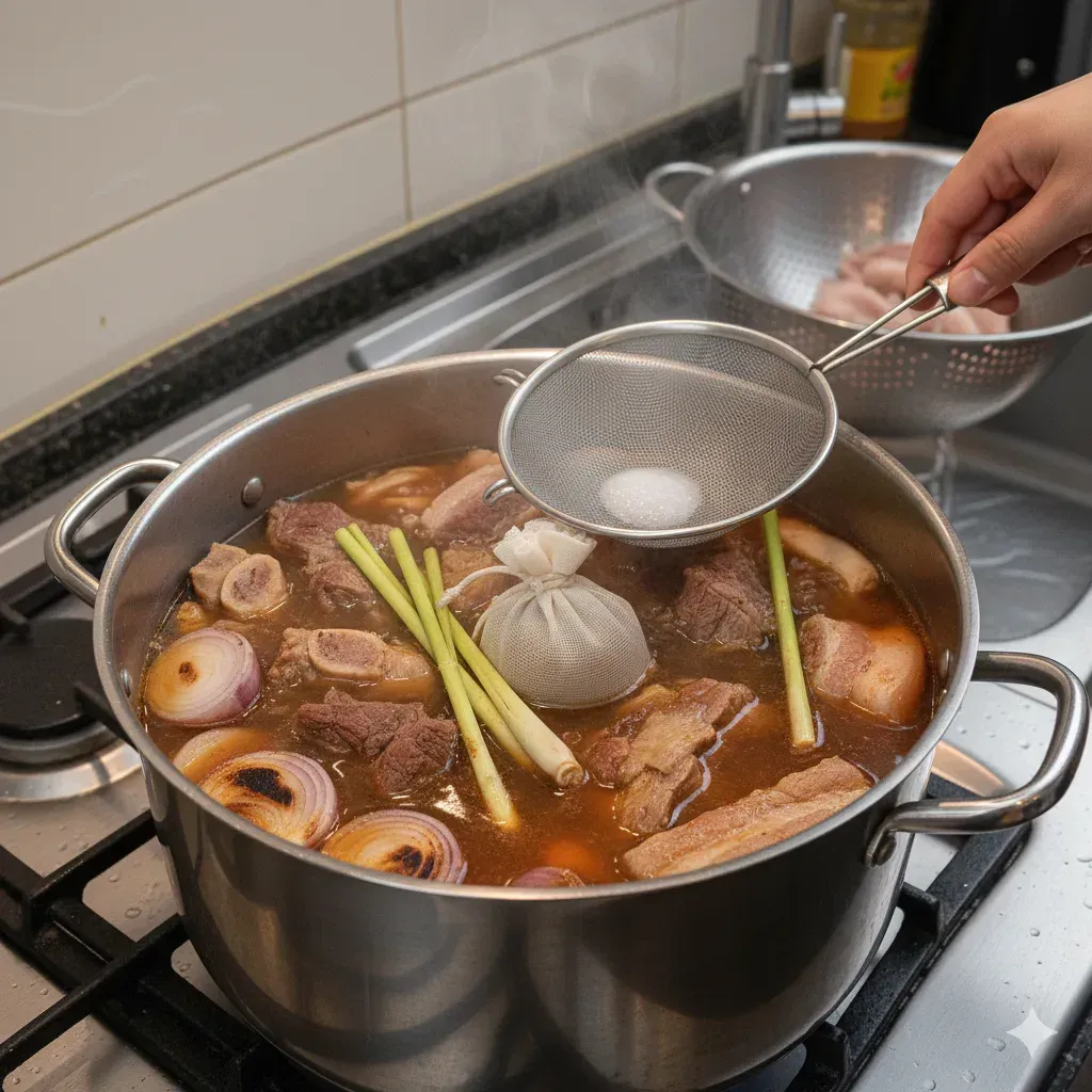 Step 4: Build and Simmer the Broth