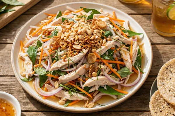 Vietnamese Chicken Salad with Vietnamese Coriander (Gỏi Gà Rau Răm)