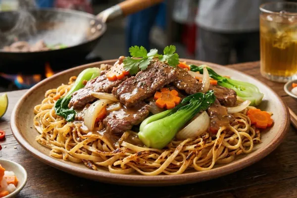 Vietnamese Stir-Fried Pho Noodles with Beef